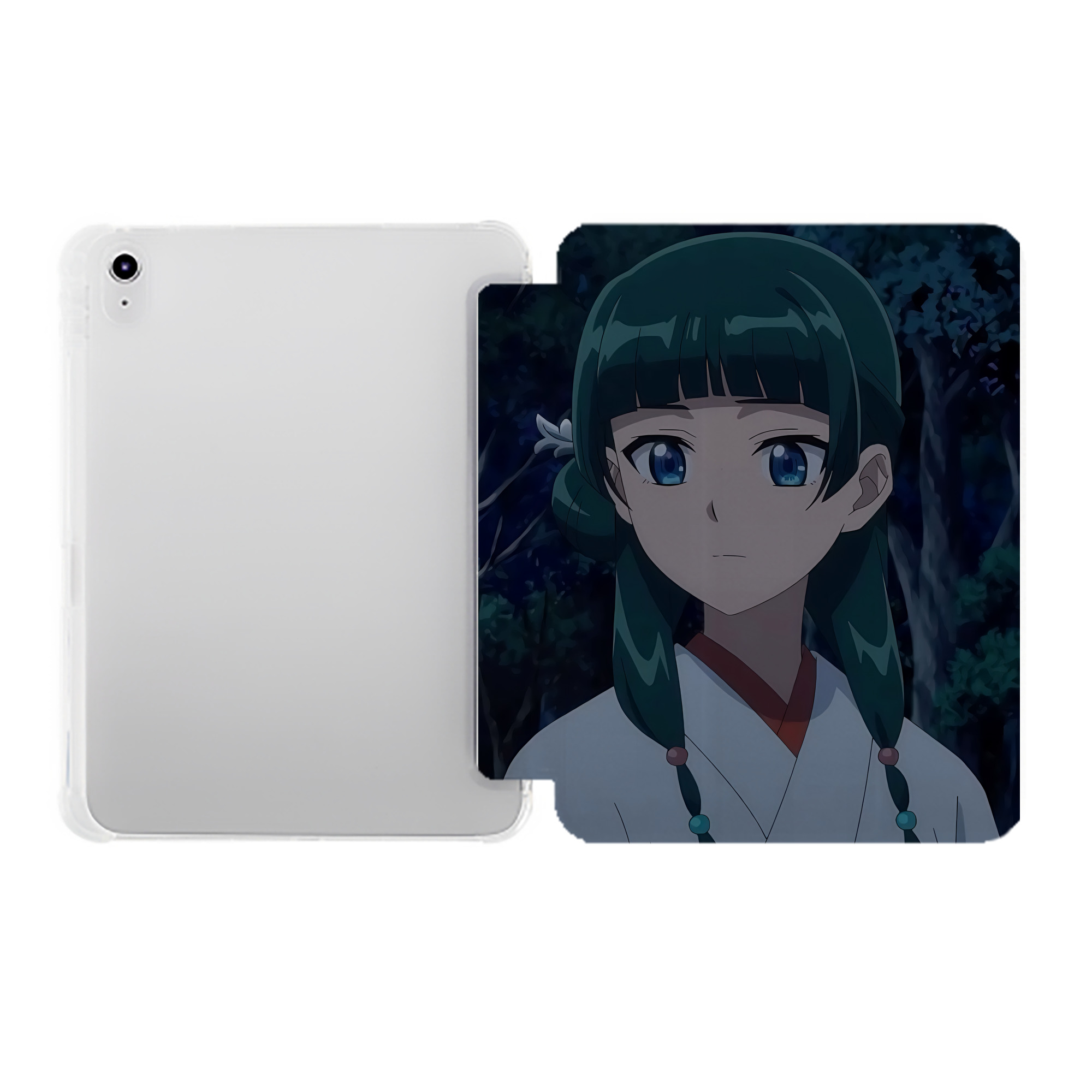 （画像用） 薬屋のひとりごと The Apothecary Diaries IPad ケース ペン収納付き 三つ折りスタンド PUレザー×シリコン 対応機種9.5/10.5/10.9インチ